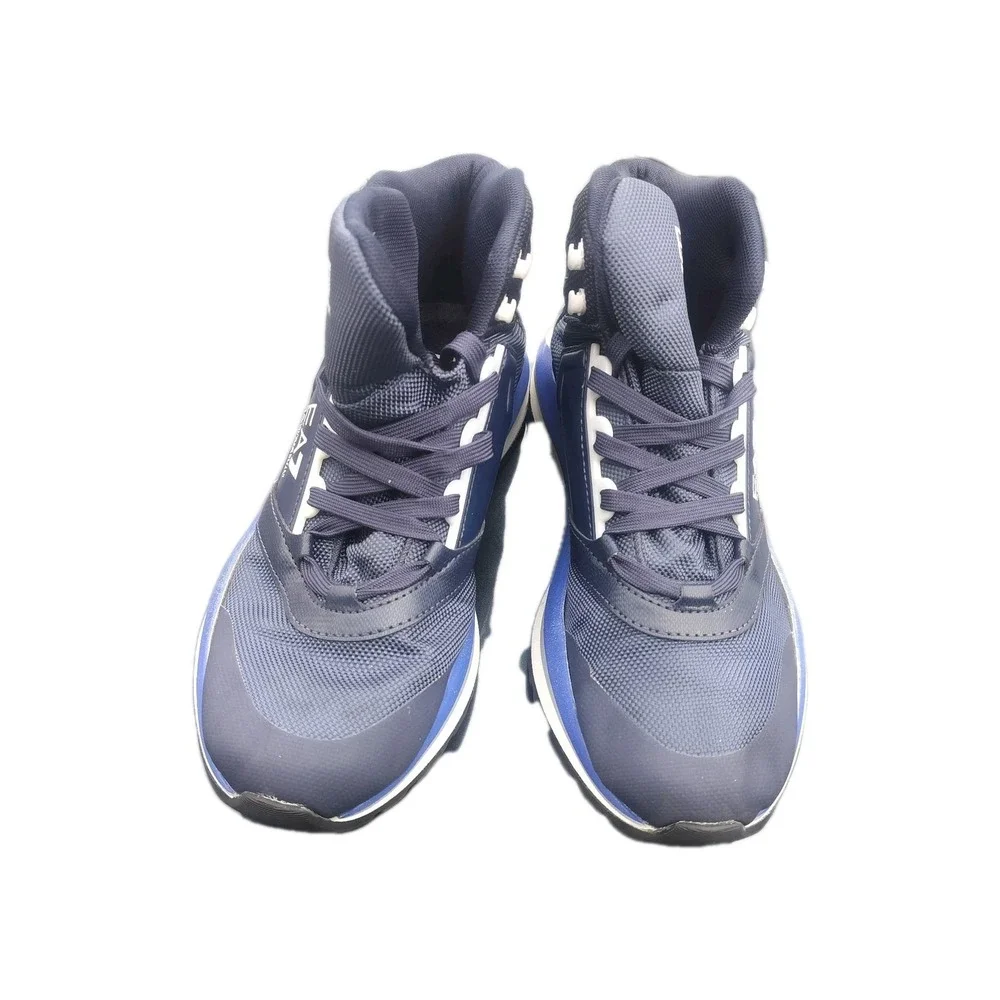 EA7 Emporio Armani High Top Lace Up Sneakers Navy‎ Blue X8Z034 XK287